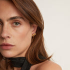 Gold Knot Stud Earrings