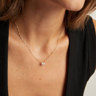 Aurate x Molly Dickson: 1ct Oval Lab Grown Diamond Solitaire Necklace