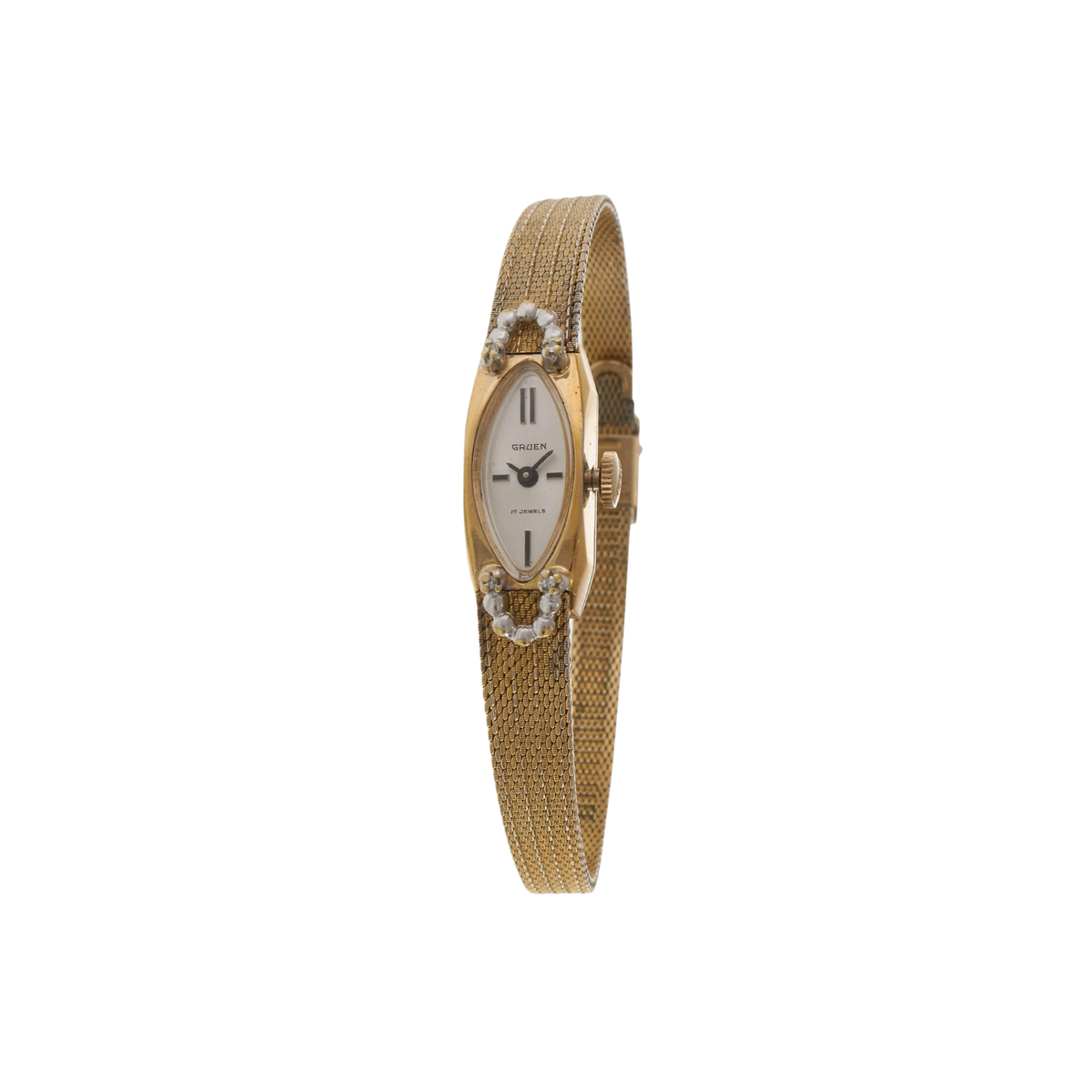 Vintage Gruen Cocktail Watch 10k Yellow Gold 7in