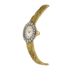 Vintage Gubelin 2ct Diamond Bezel Gold Watch