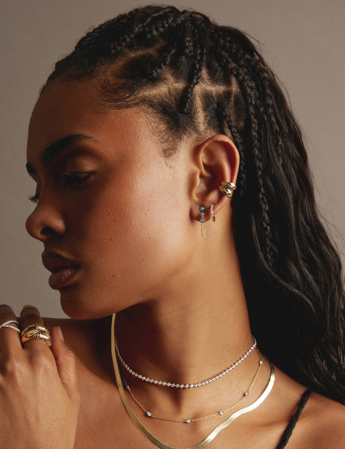 Aurate x Frye: Turquoise Station Earrings