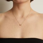 Double Lab Grown Diamond Connection Necklace