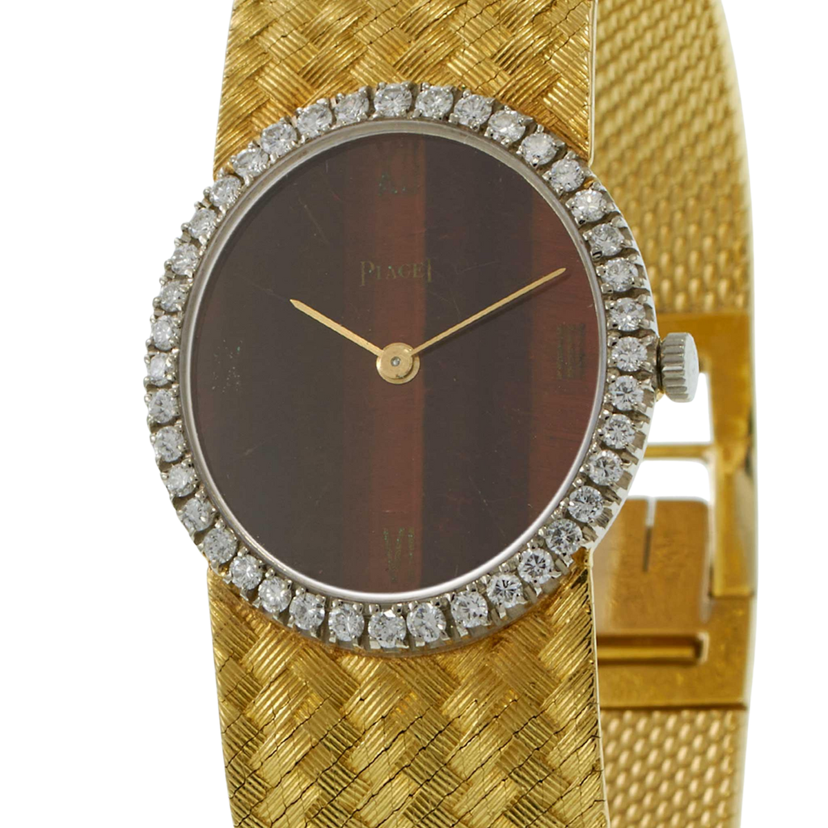 Vintage Piaget Diamond Gold Watch