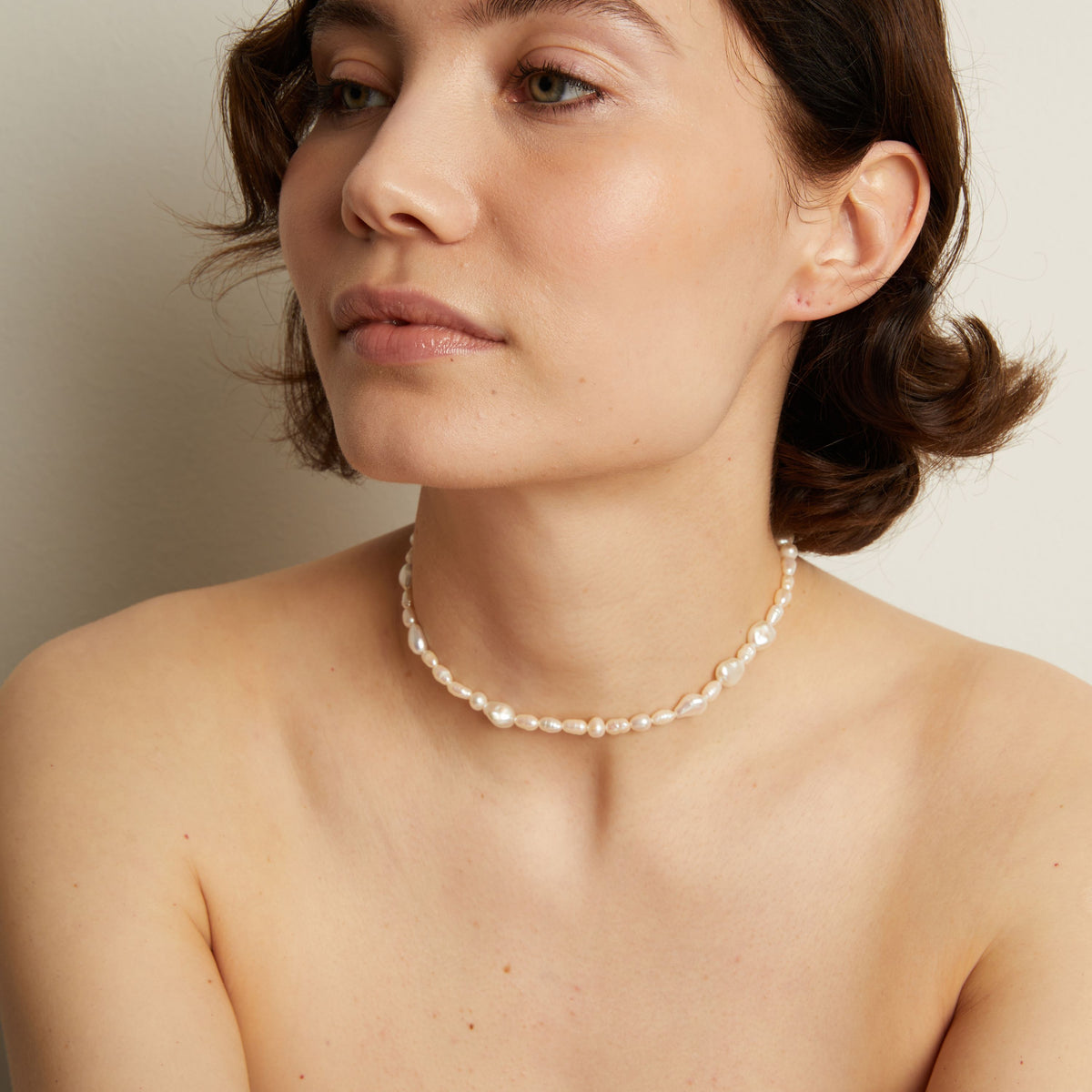 Baroque Pearl Choker Necklace