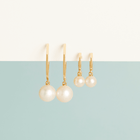 Pearl Huggie Earrings