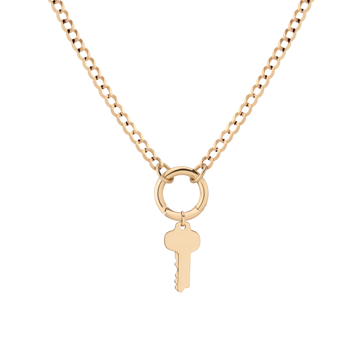 Curb - 16in Curb - 18in Large Key Charm 