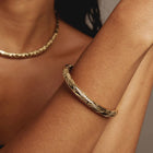 Aurate x Frye: Western Stitch Hinged Bracelet