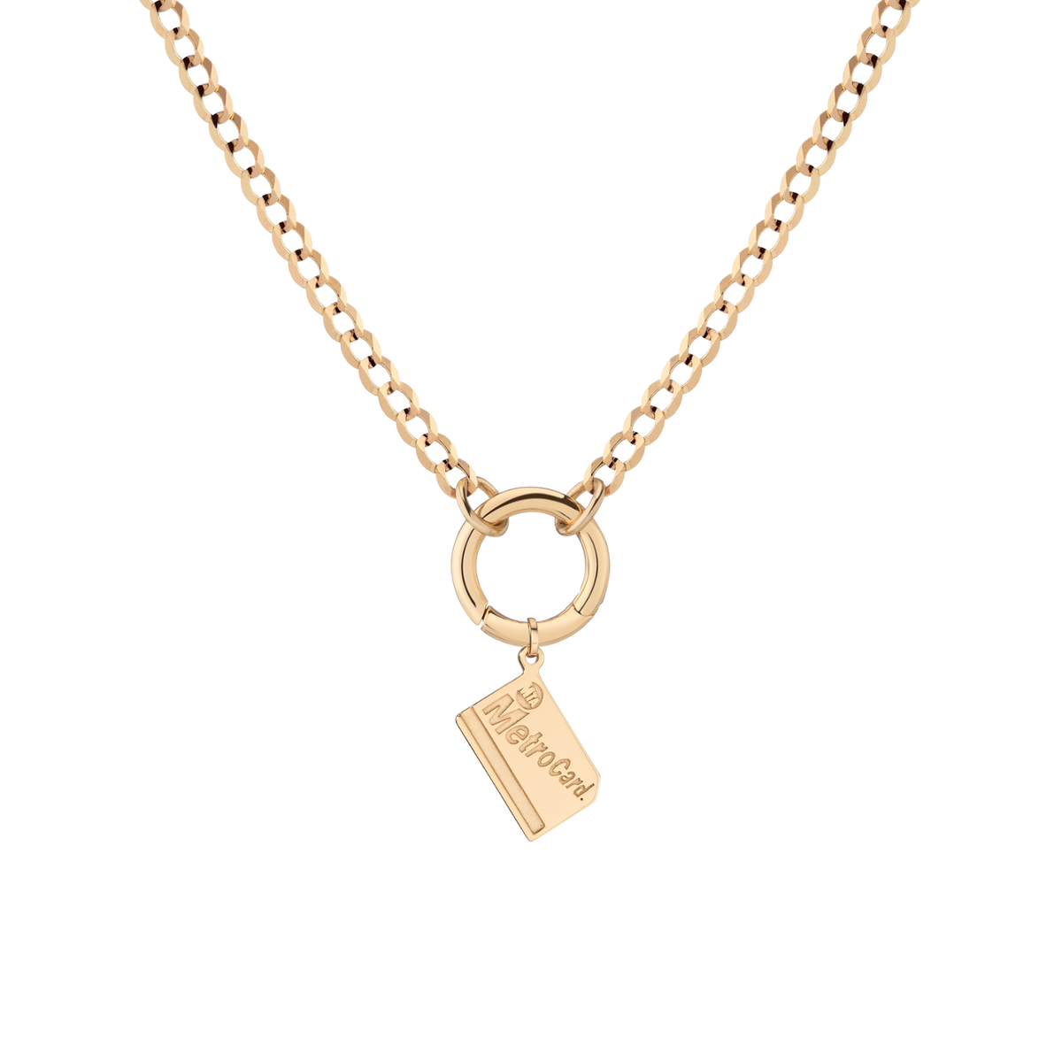 Curb - 16in Curb - 18in Large Metro Card Charm 