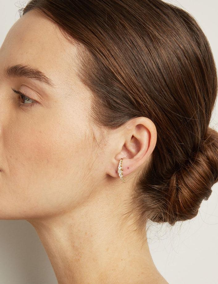 Lab Grown Diamond Eternity Stud Earrings