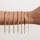 Medium Gold Curb Chain Bracelet
