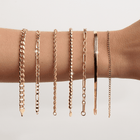 Gold Herringbone Chain Bracelet
