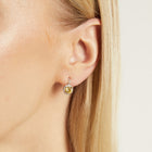 Lab Grown Canary Edwardian Earrings