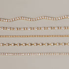Lab Grown White Sapphire Bar Tennis Necklace