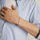 Boyfriend Lab Grown White Sapphire Tennis Bracelet