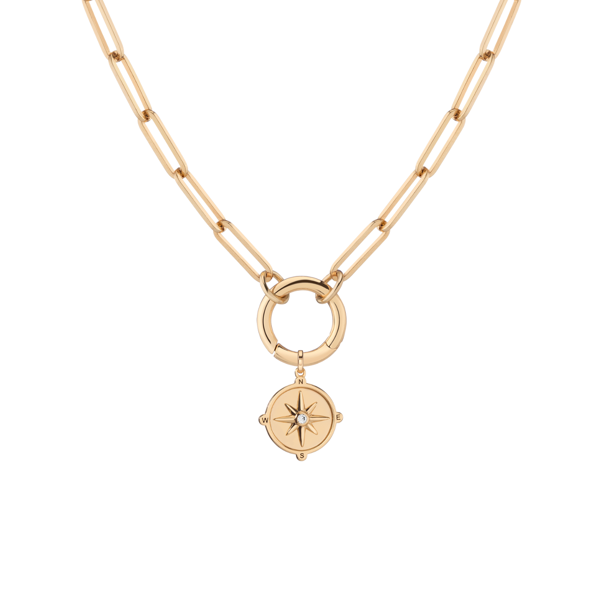 Paperclip - 16in Paperclip - 18in Large Compass Charm 