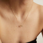 Double Lab Grown Diamond Connection Necklace
