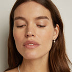 Lab Grown Diamond Pearl Drop Earrings