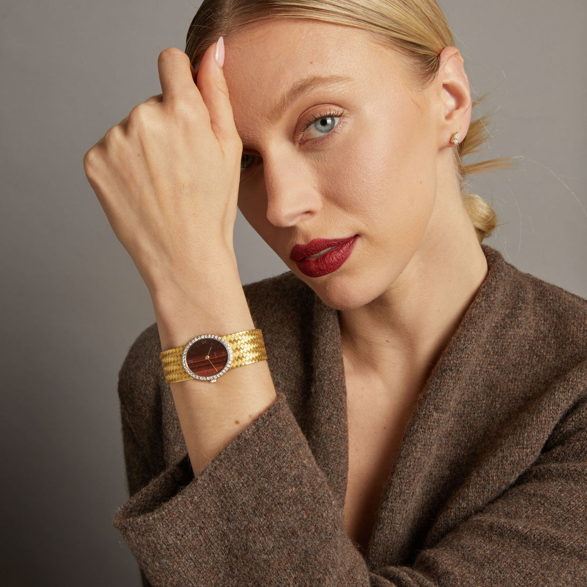 Vintage Piaget Diamond Gold Watch