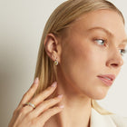 Lab Grown Canary Edwardian Earrings