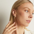 Lab Grown Canary Edwardian Earrings