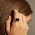 Vintage Green Tourmaline Cocktail Ring