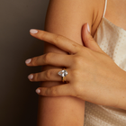 4ct Pear Lab Grown Diamond Solitaire Ring
