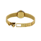 Vintage Gubelin 2ct Diamond Bezel Gold Watch