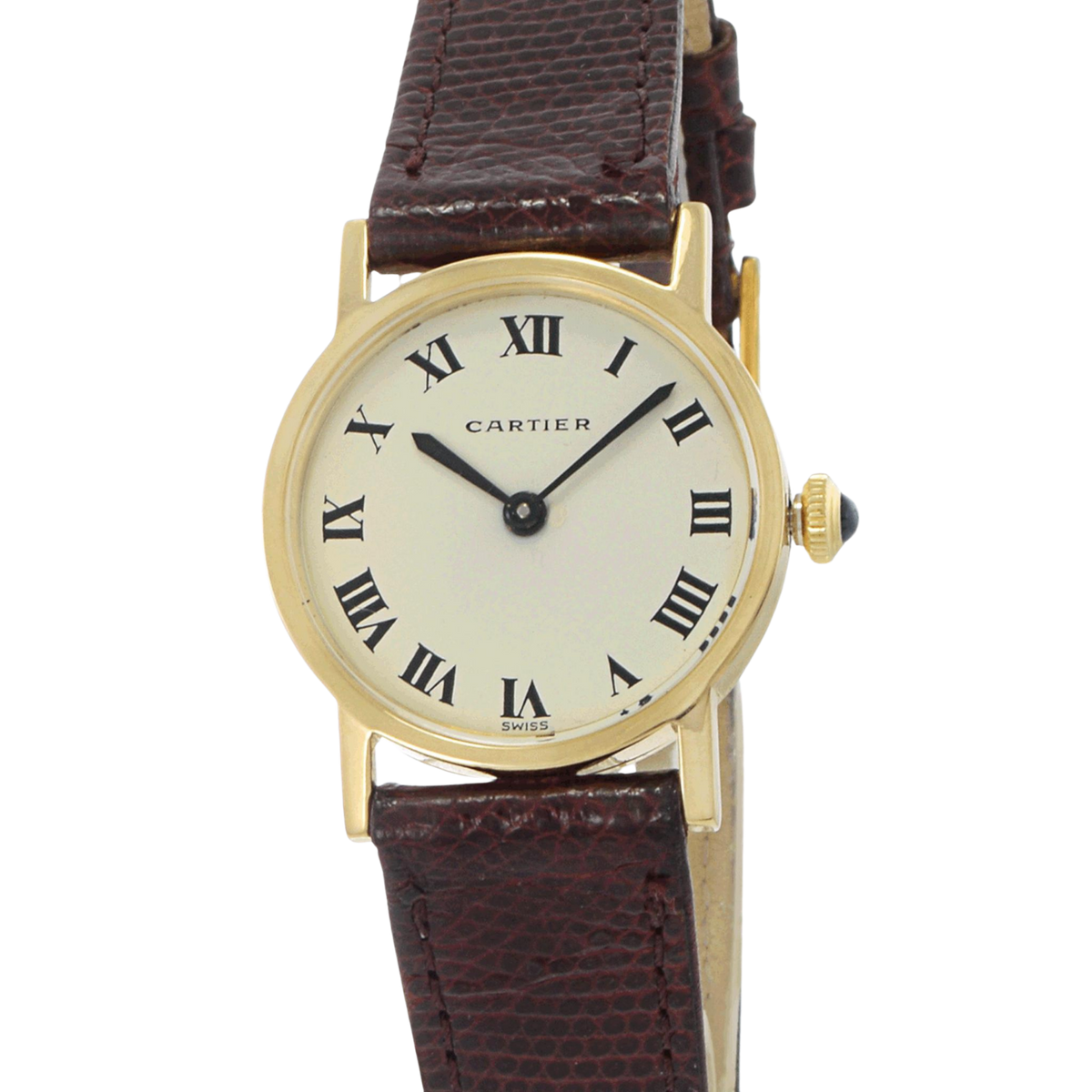 Vintage Cartier Ronde Leather Watch