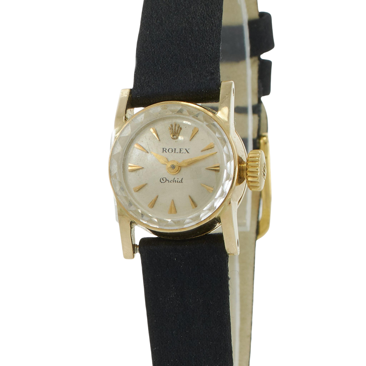 Vintage Rolex Orchid Watch 18k Yellow Gold