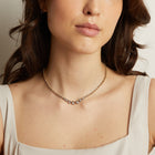 Black Rhodium Graduated Georgian Tennis Necklace