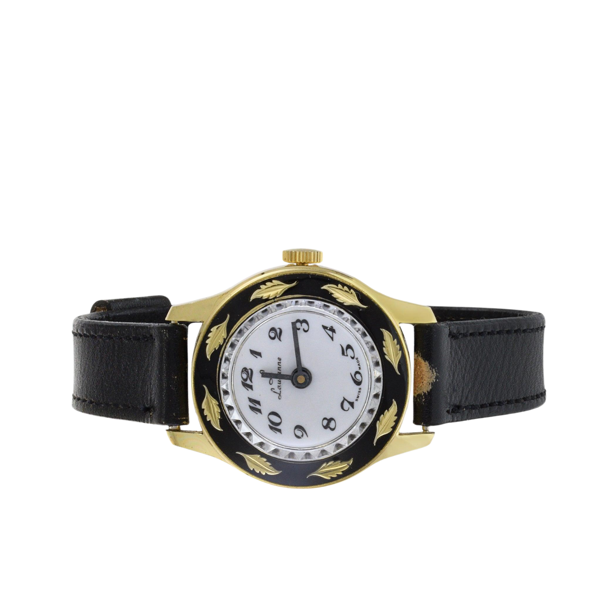 Vintage Lausanne Leather Watch