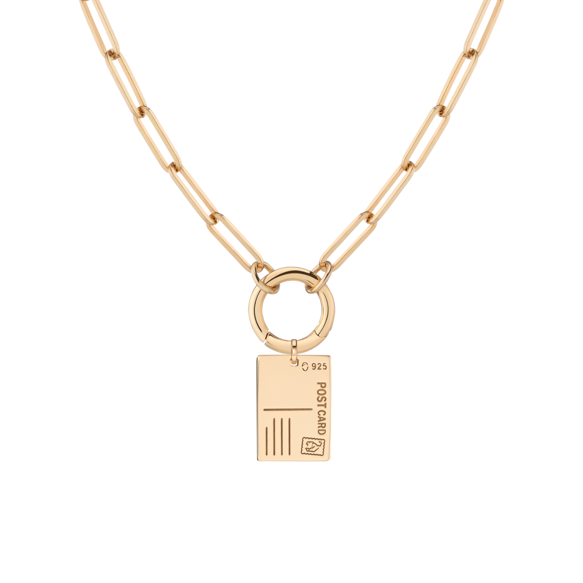 Paperclip - 16in Paperclip - 18in Large Postcard Charm