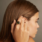 Vintage Green Tourmaline Cocktail Ring