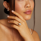 4ct Pear Lab Grown Diamond Solitaire Ring