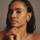 Aurate x Frye: Western Stitch Hoop Earrings