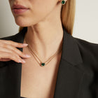 Lab Grown Green Emerald Alexandra Necklace