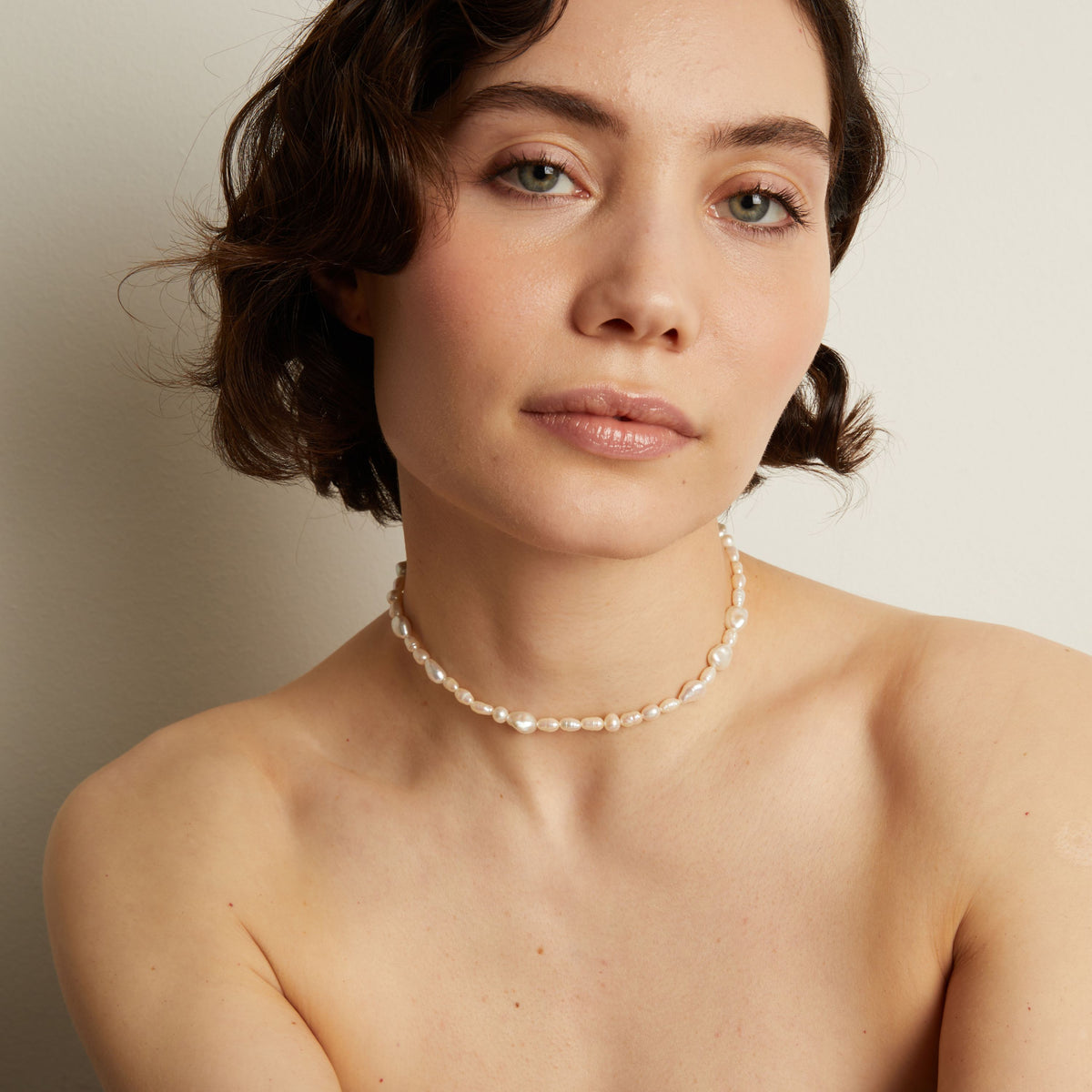 Baroque Pearl Choker Necklace
