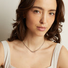 Black Rhodium Graduated Georgian Tennis Necklace