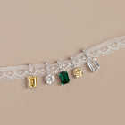 Emerald Cut Tennis Charm Pendant