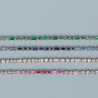 Green Ombré Mosaic Tennis Bracelet