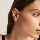 Mini Herringbone Bow Earrings