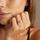 Antique Scrollwork Gold Signet Ring