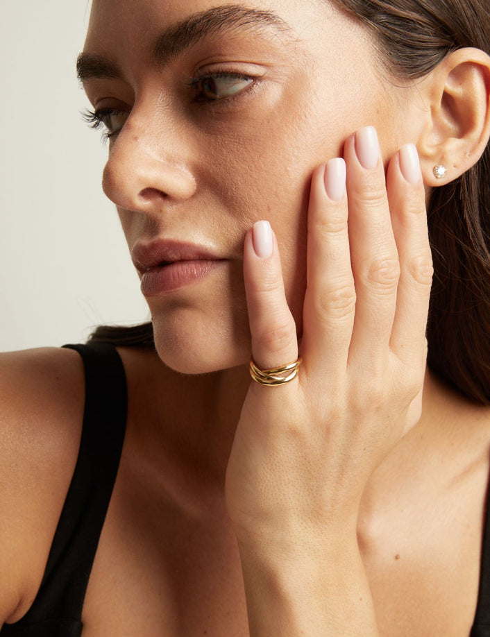 Model. A close-up of a woman
