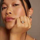 3ct Emerald Lab Grown Diamond Solitaire Ring