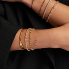 Lab Grown White Sapphire Bar Tennis Bracelet