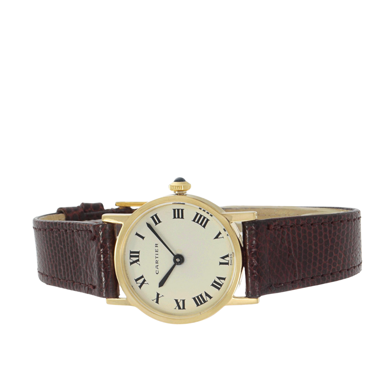 Vintage Cartier Ronde Leather Watch
