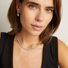 Aurate x Molly Dickson: Classic Black Rhodium Tennis Necklace