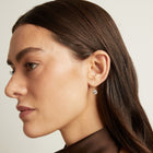 Classic Lab Grown White Sapphire Drop Earrings