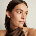 Lab Grown Diamond Three Prong Martini Stud Earrings