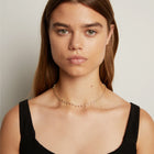 Lab Grown White Sapphire Bar Tennis Necklace